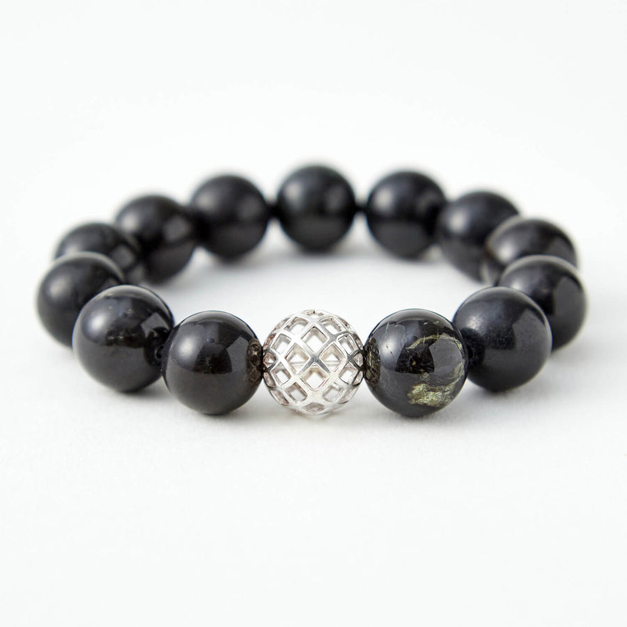 prowess black jasper healing gemstones bracelet 10mm
