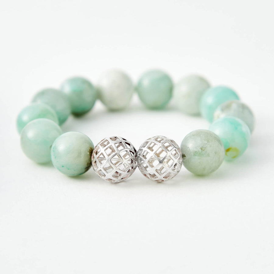 journey in faith chalcedony healing gemstones bracelet green