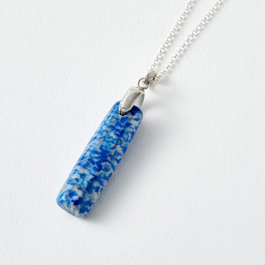 clarity lapis healing gemstones rod pendant