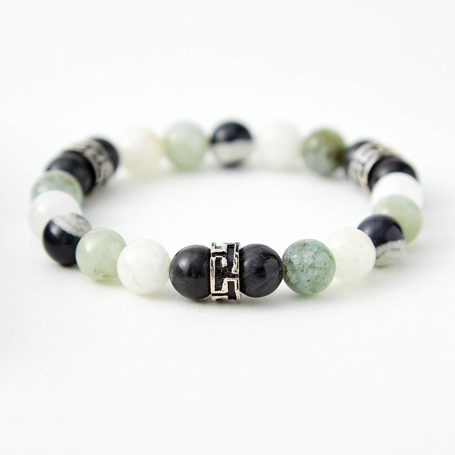 resilience jasper & chalcedony healing gemstones bracelet