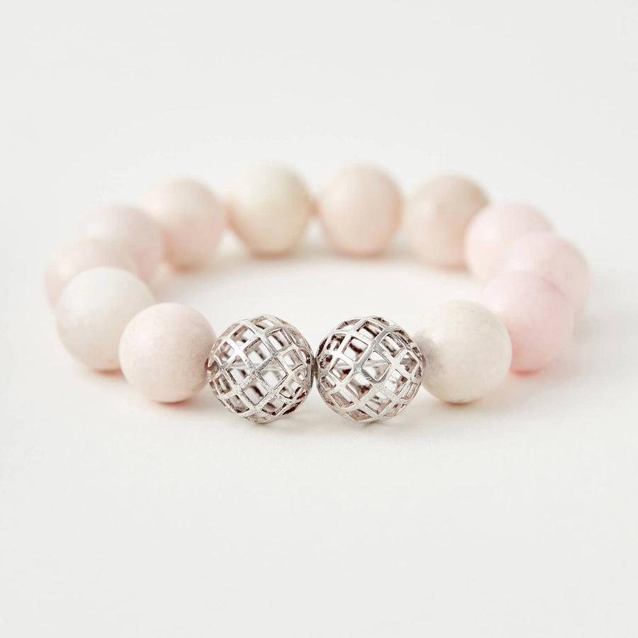 journey in faith chalcedony healing gemstones bracelet pink