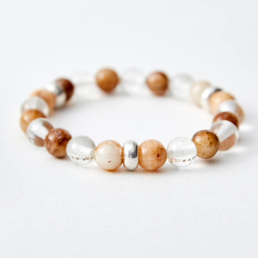 joyful spirit yellow quartzite healing gemstones bracelet