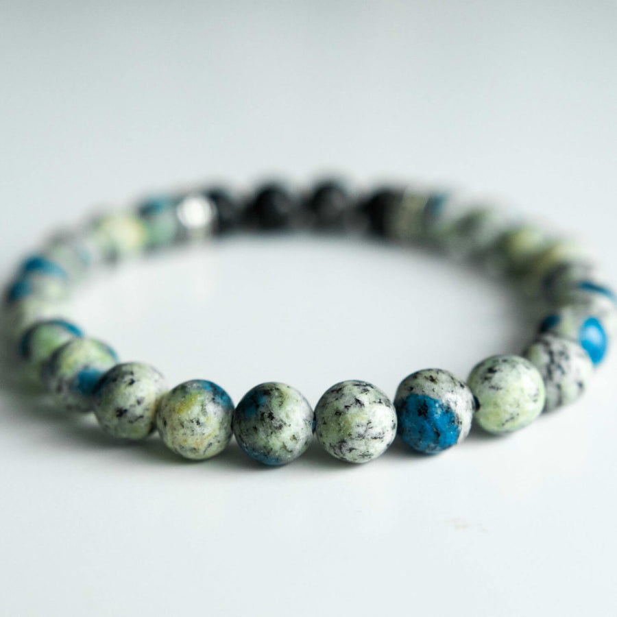 K2 jasper healing gemstones bracelet back view